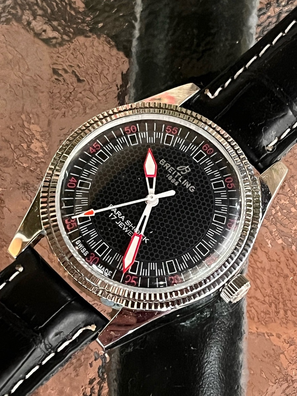 Mens Breitling Manual Wind Wristwatch